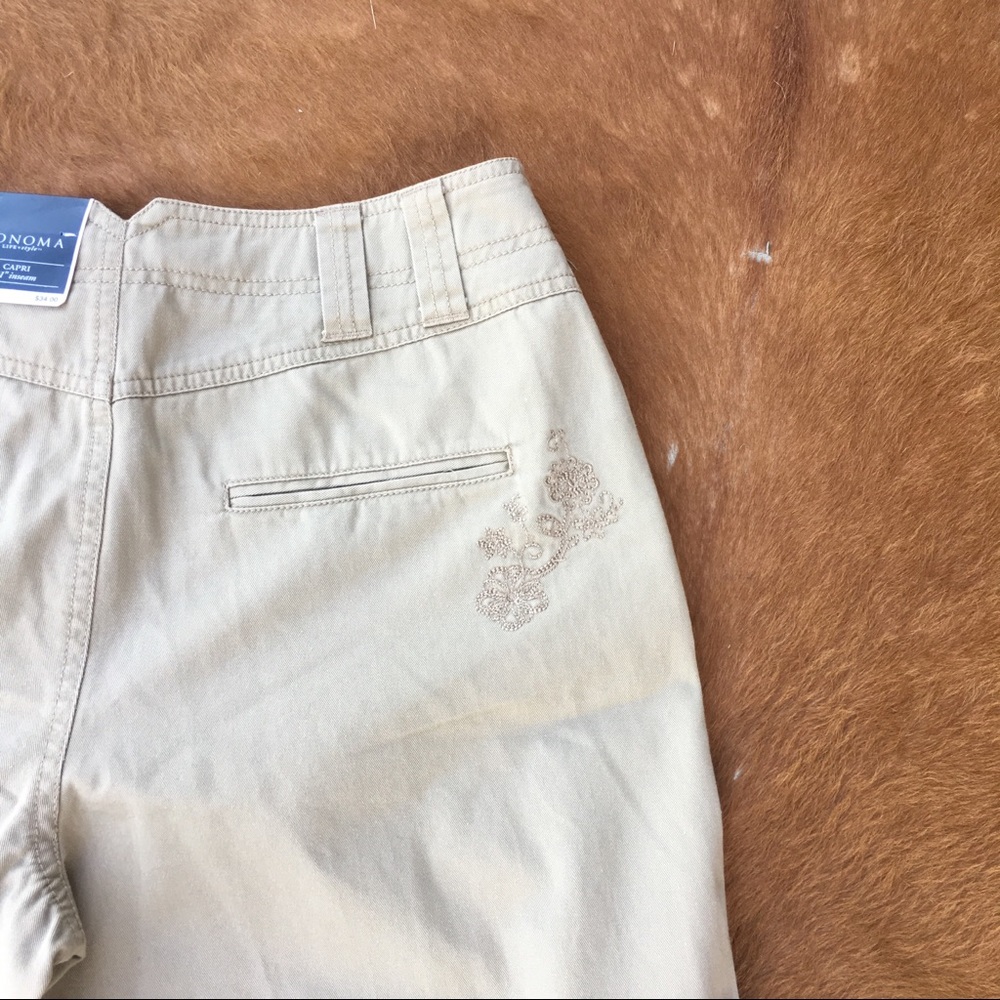 Sonoma Capri 21” inseam Size 8 NWT - Picture 2 of 5